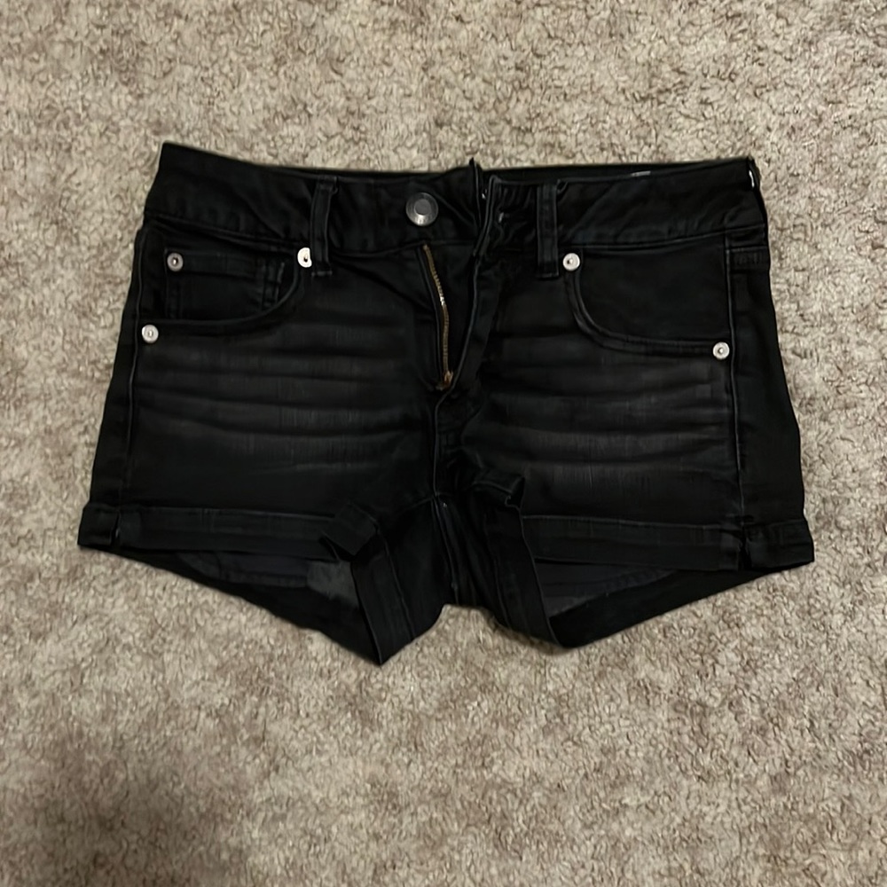American Eagle black shorts.